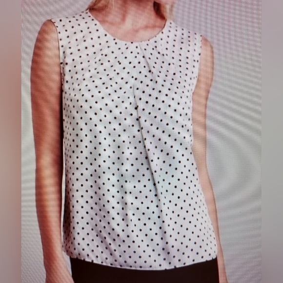 JONES NEW YORK Polka Dot Blouse - Picture 2 of 7